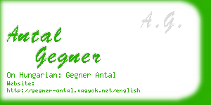 antal gegner business card